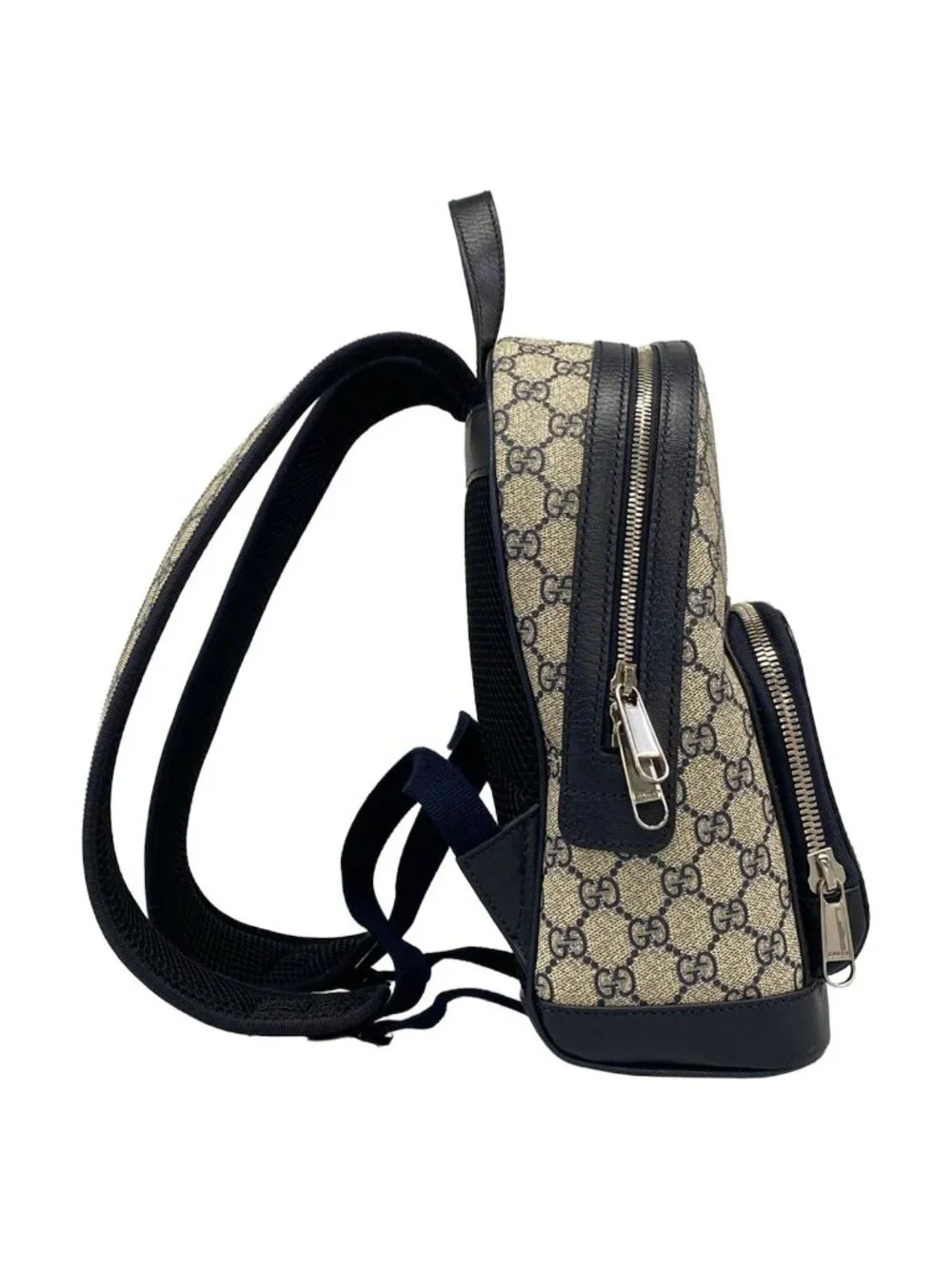 Gucci Backpack Ophidia Ivory Navy Red Leather